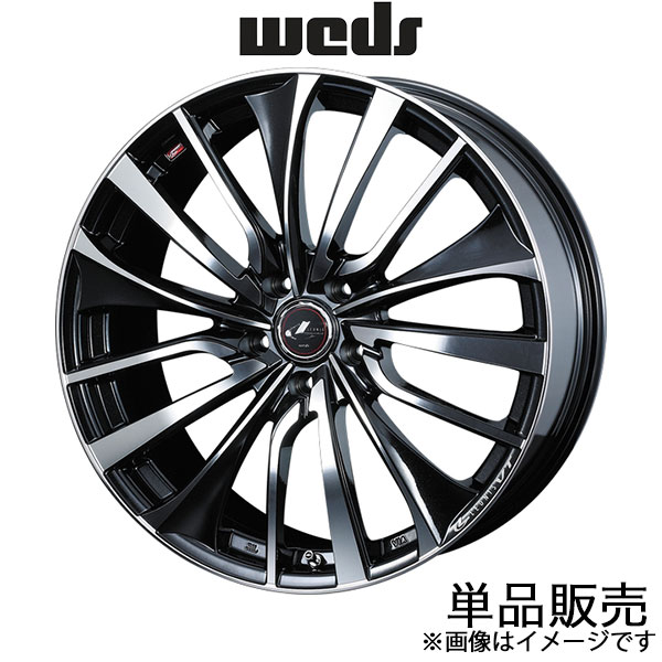 レオニスVT ノア 90系 19インチ アルミホイール 1本 パールブラック/ミラーカット 0036369 WEDS LEONIS VT | WEDS