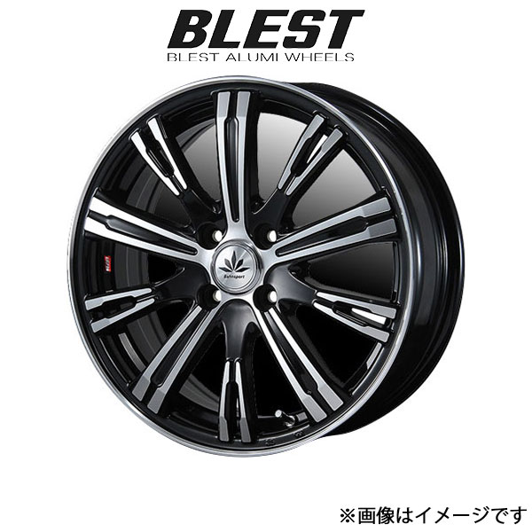 ブレスト バーンシュポルト タイプ 525 アルミホイール 4本(17×6.5J 4 100 INSET52 ブラックポリッシュ)マーチ K13 BLEST Bahnsport Type 525 :4 BLEST qq e i 1131t:T FOUR 自動車のパーツ用品専門店