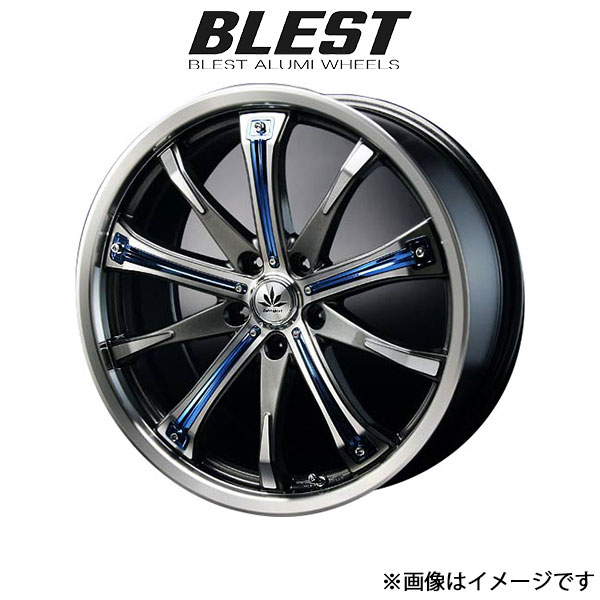 ブレスト バーンシュポルト タイプ 505 アルミホイール 1本(19×7.5J 5 114.3 INSET48 ダークシャイン)アクセラ BY BLEST Bahnsport Type 505 :1 BLEST qq e i 1001t:T FOUR 自動車のパーツ用品専門店