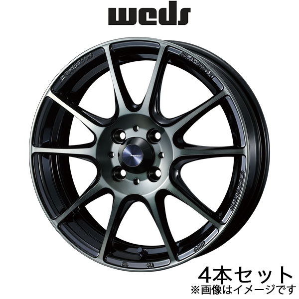 ウェッズスポーツ SA25R ポルテ 140系 16インチ アルミホイール 4本 ウォースブラッククリア 0073691 WEDS WedsSport SA25R