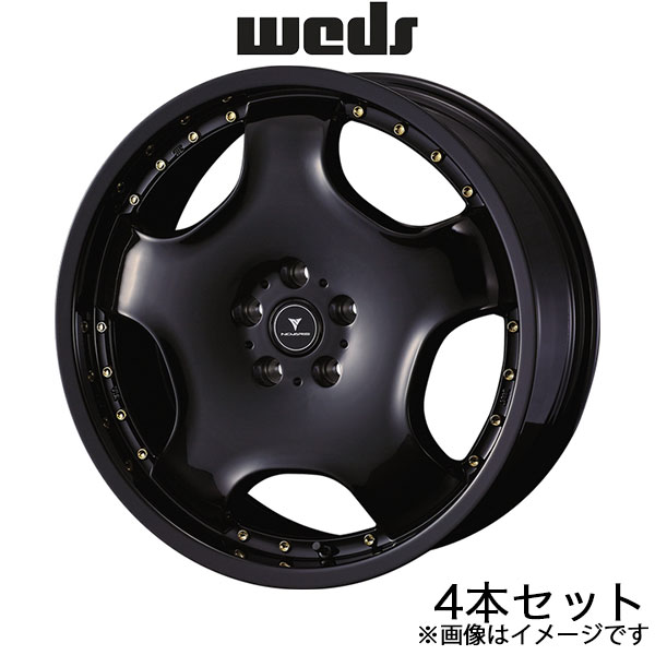 ノヴァリス アセットD1 レガシィアウトバック BT5 20インチ アルミホイール 4本 ブラック/ゴールドピアス 0041847 WEDS NOVARIS ASSETE D1