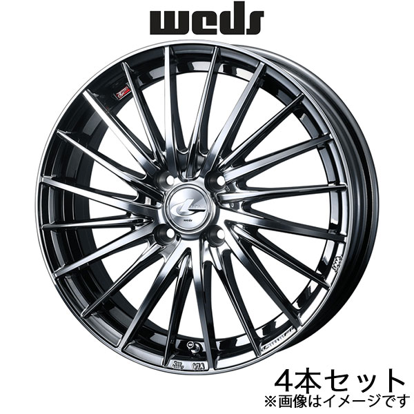 レオニスFR ソリオ MA15S 15インチ アルミホイール 4本 ブラックメタルコート/ミラーカット 0041658 WEDS LEONIS FR