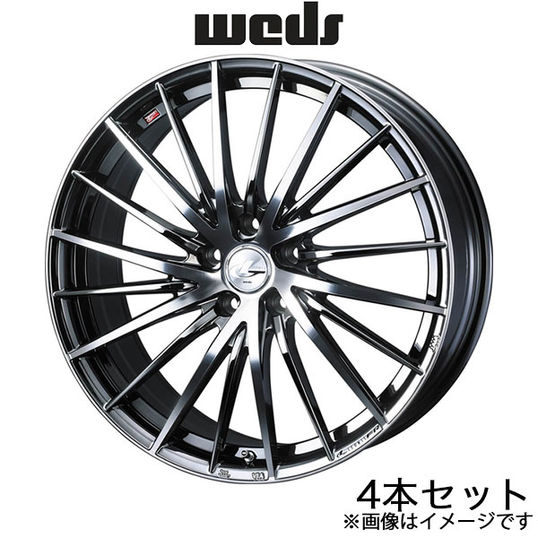 レオニスFR デリカD:5 CV1W 16インチ アルミホイール 4本 ブラックメタルコート/ミラーカット 0041668 WEDS LEONIS FR