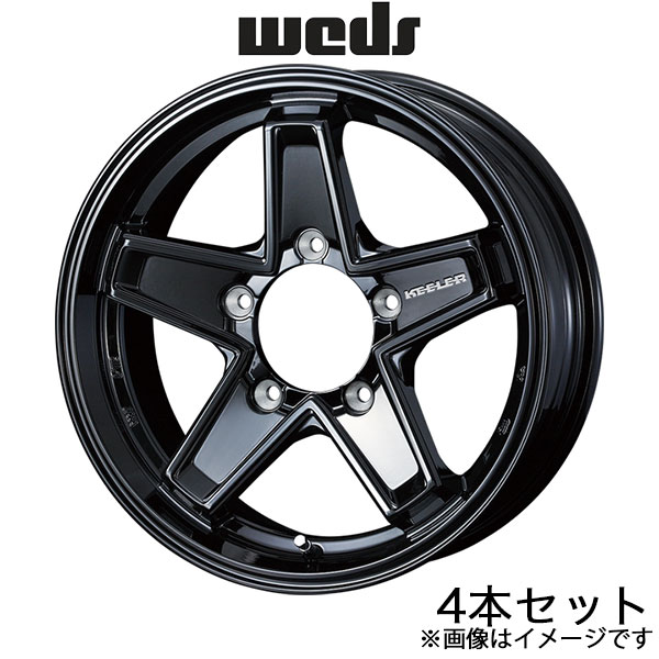 ウェッズアドベンチャー キラータクティクス ジムニーシエラ JB74 15インチ アルミホイール 4本 グロスブラック 0039722 WEDS | WEDS