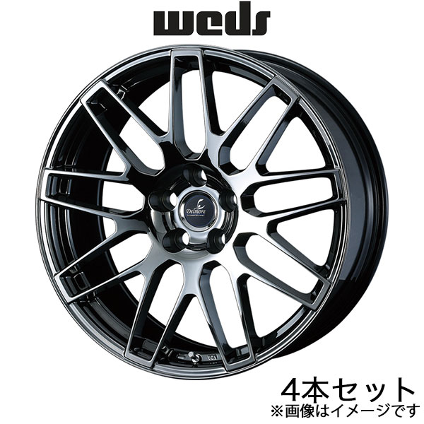 デルモアLC.S RX L10系 20インチ アルミホイール 4本 スーパーブラックコート 0039249 WEDS Delmore LC.S