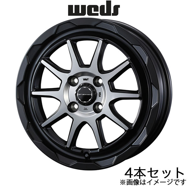 ウェッズアドベンチャー マッドヴァンス06 アクティトラック HA6/HA7/HA8/HA9 12インチ アルミホイール 4本 マットブラック 0039805 WEDS