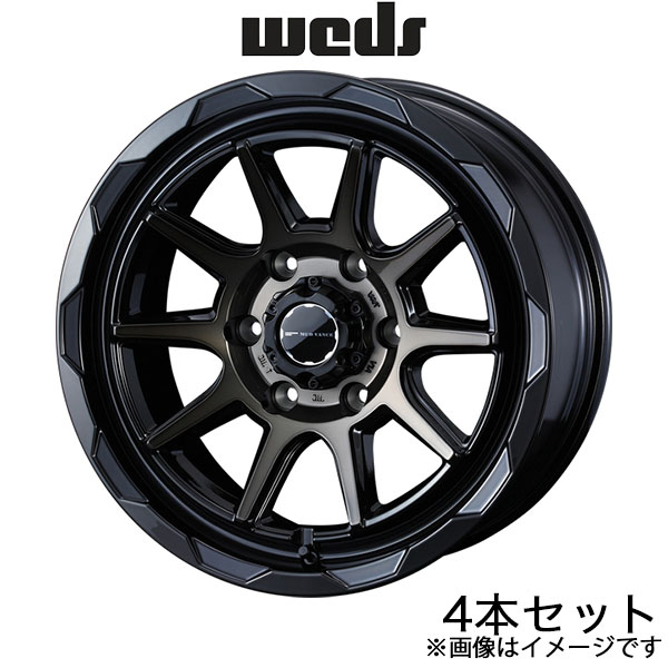 ウェッズアドベンチャー マッドヴァンス06 ハイエースバン 200系 16インチ アルミホイール 4本 ブラックポリッシュブロンズ 0039818 WEDS
