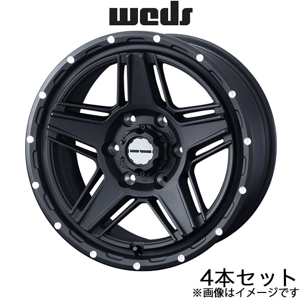 ウェッズアドベンチャー マッドヴァンス07 ハイエースバン 200系 16インチ アルミホイール 4本 フルマットブラック 0040534 WEDS MUDVANCE