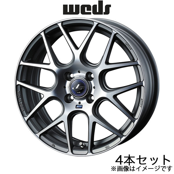 レオニス ナヴィア06 N BOX/N BOX+/N BOXSlash JF3/JF4 16インチ アルミホイール 4本 マットガンメタマシニングカット 0037602 WEDS LEONIS