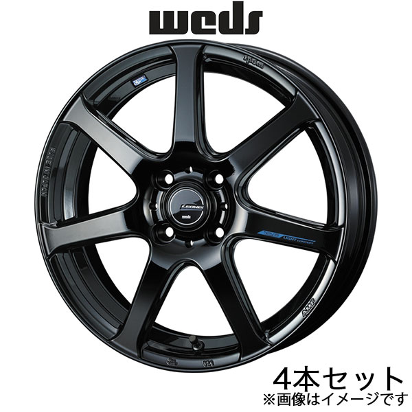 レオニス ナヴィア07 N WGN JH3/JH4 15インチ アルミホイール 4本 プレミアムブラック 0039554 WEDS LEONIS NAVIA07