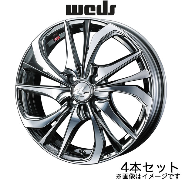 レオニスTE スペーシア/スペーシアベース MK32S/MK42S 15インチ アルミホイール 4本 ブラックメタルコート/ミラーカット 0038742 WEDS