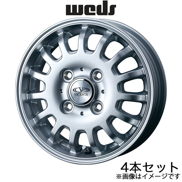 ヴィセンテ04 CA キャリイ DA63T 12インチ アルミホイール 4本