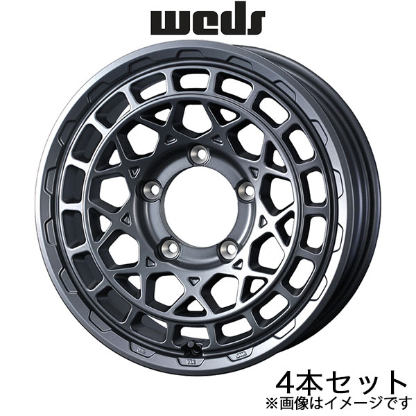 ウェッズアドベンチャー マッドヴァンスX タイプM ジムニーシエラ JB74 16インチ アルミホイール 4本 マットガンメタ 0041579 WEDS