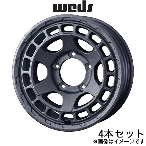 ウェッズアドベンチャー マッドヴァンスX タイプS ジムニーシエラ JB74 16インチ アルミホイール 4本 フリントグレイ 0041612 WEDS