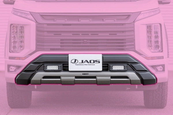 ジャオス デリカD:5[ディーゼル車]フロントバンパーガード(マットブラック)B016306MB JAOS | JAOS | 03