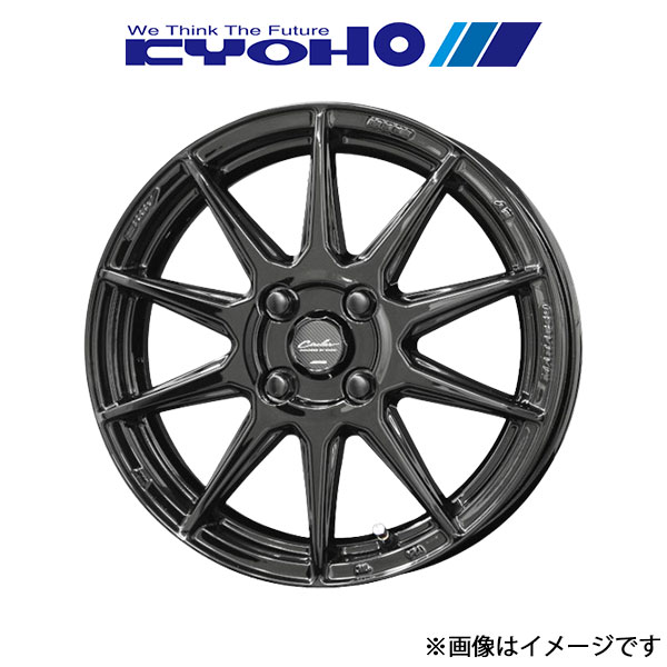 共豊 アルミホイール 4本 サーキュラー C10R ラパン HE33S(15×5.0J 4-100 INSET45 グロスブラック)KYOHO CIRCLAR C10R