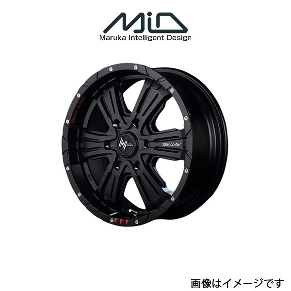 MID ナイトロパワー クロスクロウ GE アルミホイール 1本 ランドクルーザープラド 150系(17×8J 6 139.7 INSET20 セミグロスブラック) :1MID qq e f2 i 23074t:T FOUR 自動車のパーツ用品専門店