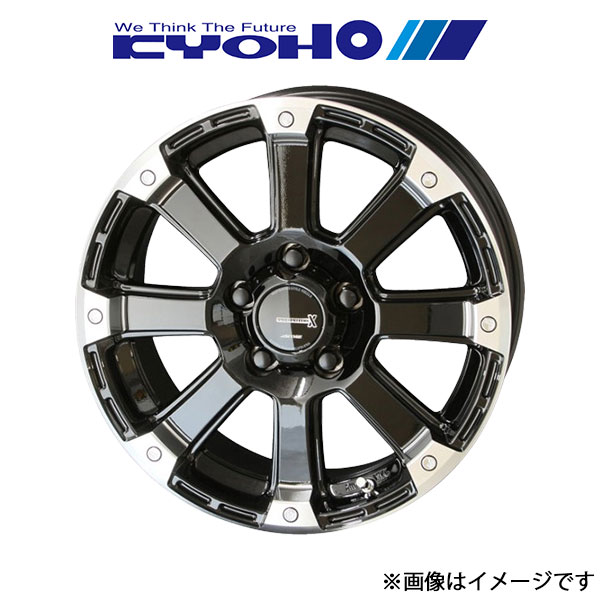 共豊 アルミホイール 4本 PPX DD-V6 カムリ AXVH70/AXVH75(16×7.0J 5-114.3 INSET35 グロスブラックエンドポリッシュ)KYOHO