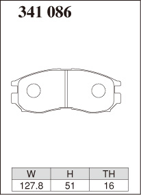 ディクセル RVR N13W ブレーキパッド ...の詳細画像3