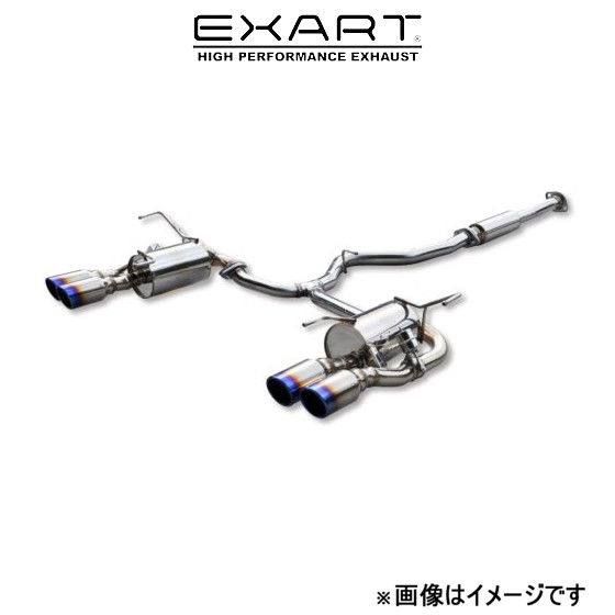 エクスアート iVSC マフラー WRX STI CBA VAB EA01 SB103 S EXART スポーツマフラー :EA01 SB103 S qq e f2 297t:T FOUR 自動車のパーツ用品専門店