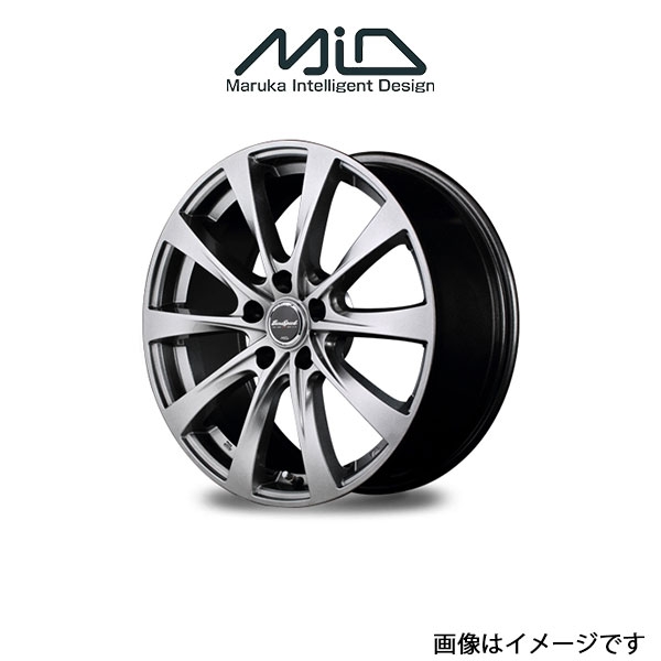 MID ユーロスピード F10 アルミホイール 1本 アウトランダー CW5W(18×7.5J 5 114.3 INSET38 メタリックグレー)EUROSPEED F10 :1MID qq e f2 i 52695t:T FOUR 自動車のパーツ用品専門店