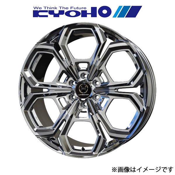 共豊 - 軽銀車輪 1本 レーベンハート FLG-1 LX VJA310W(22×10.0J 6-139.7 INSET50 スーパーブラックコーティング)KYOHO 自動車-アルミホイール