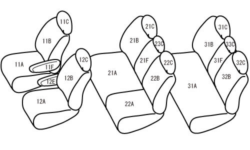 ベレッツァ シートカバー ベーシック アルファ オデッセイ RC1/RC2[2013/11〜2016/01 8人乗り車]H036 Bellezza