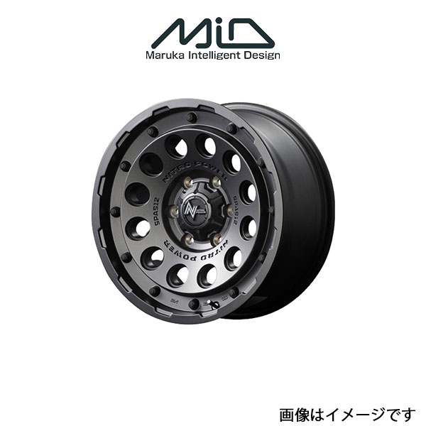 MID ナイトロパワー H12ショットガン アルミホイール 4本 キャスト アクティバ LA250系(15×5J 4 100 INSET45 バレルブラック)NITRO POWER :4MID qq e f2 i 16378t:T FOUR 自動車のパーツ用品専門店