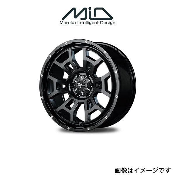 MID ナイトロパワー H6スラッグ アルミホイール 1本 デリカD:5 CV系(16×7J 5 114.3 INSET40 セミグロスブラック)NITRO POWER H6 SLUG :1MID qq e f2 i 53541t:T FOUR 自動車のパーツ用品専門店