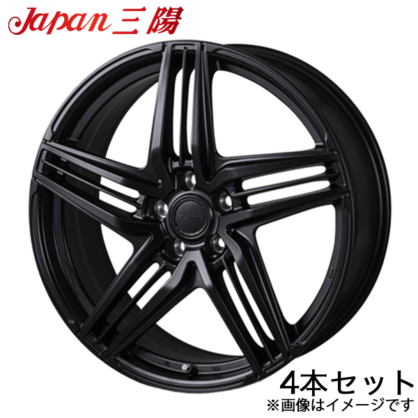 ジャパン三陽 グラミック LX-S クラウンクロスオーバー AZSH35/TZSH35 アルミホイール 4本(M14球面 18×7.5J 5-114.3 +38 ブラック)