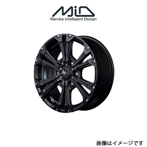 MID ナイトロパワー ジャベリン アルミホイール 1本 ハイラックス 125系(17×8J 6 139.7 INSET20 セミグロスブラック+ピアス ミルド) :1MID qq e f2 i 26076t:T FOUR 自動車のパーツ用品専門店