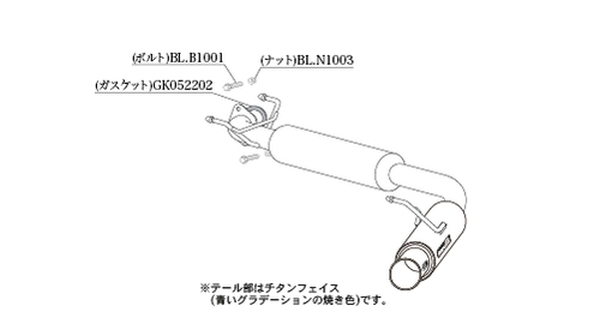 柿本改 インプレッサスポーツ DBA/3BA-GT2 Regu.06 & R マフラー JQR