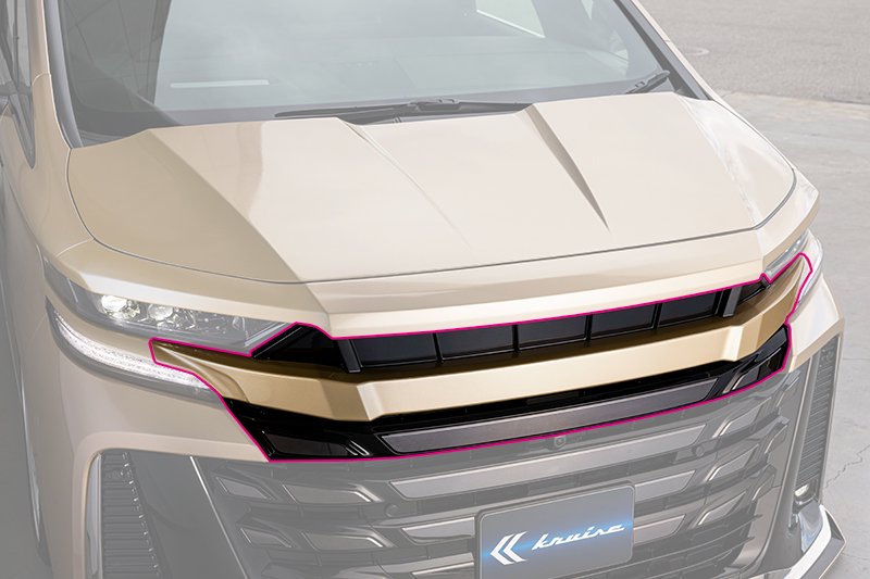 クルーズ ヴェルファイア 40系[新型]フロントグリル(マークレス) 未塗装 KR-40VRR KUHL KRUISE エアロ 外装パーツ |  | 06