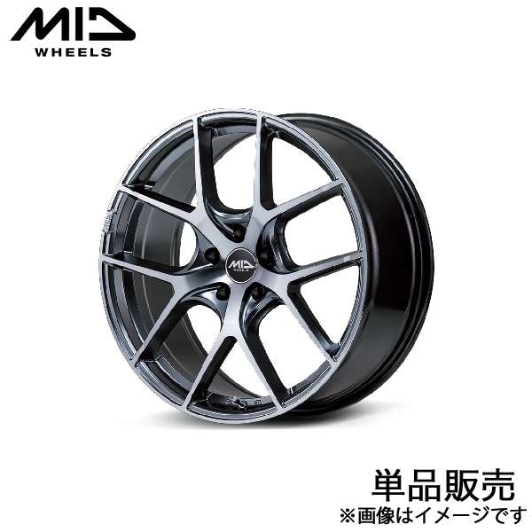 MID エクスクルーシブ 025F エスティマハイブリッド 20系 アルミホイール 1本(17×7J 5-114.3 +48 リッチノワール)