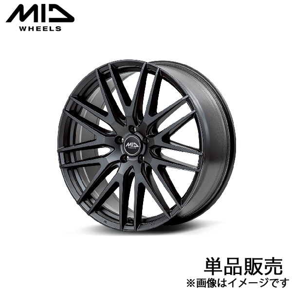 MID エクスクルーシブ 029F ヴェゼル RU1/RU2/RU3/RU4 アルミホイール 1本(17×7J 5-114.3 +48 セミグロスガンメタ)マルカ EXCLUSIVE 029F