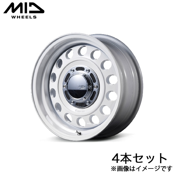 MID ガルシアシスコ TypeII オッティ 90系 アルミホイール 4本(14×4.5J 4-100 +45 オールドイングリッシュホワイト)
