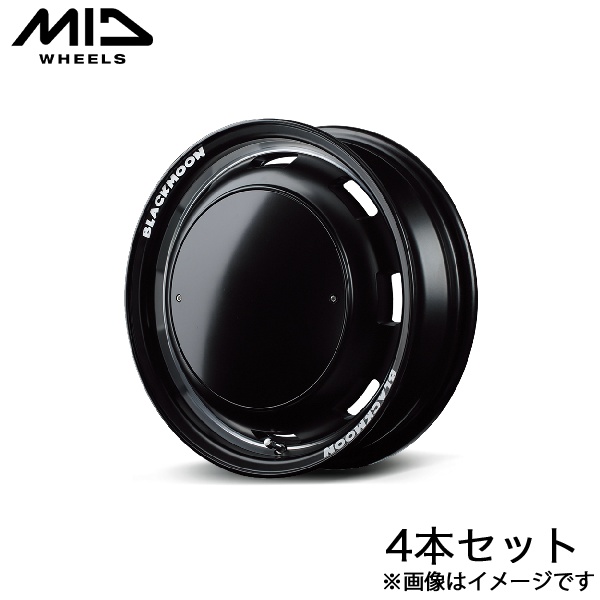 MID ガルシアシスコ ブラックムーンED ekクロスEV B5AW アルミホイール 4本(15×4.5J 4-100 +45 セミグロスブラック)BLACKMOON EDITION