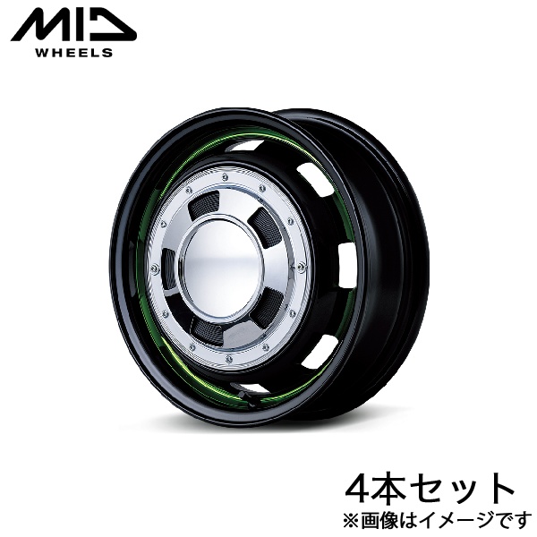 MID ガルシアシスコポップ ルークス B40A アルミホイール 4本(15×4.5J