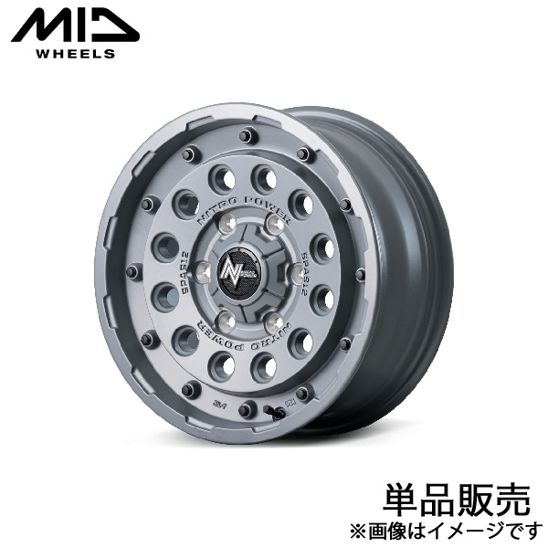 マルカサービス - MID ナイトロパワーH12打つこと鵝鳥 タクティカルED 御機嫌はやりっ児 200系 軽銀車輪 1本(16×6.5J 6-139.7 +38 セミグロスコンクリート) 自動車-タイヤ、ホイール-車、バイク、自転車