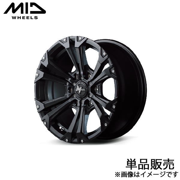 MID ナイトロパワージャベリン ハイラックス GUN125 アルミホイール 1本(17×8J 6-139.7 +20 セミグロスブラック)NITRO POWER