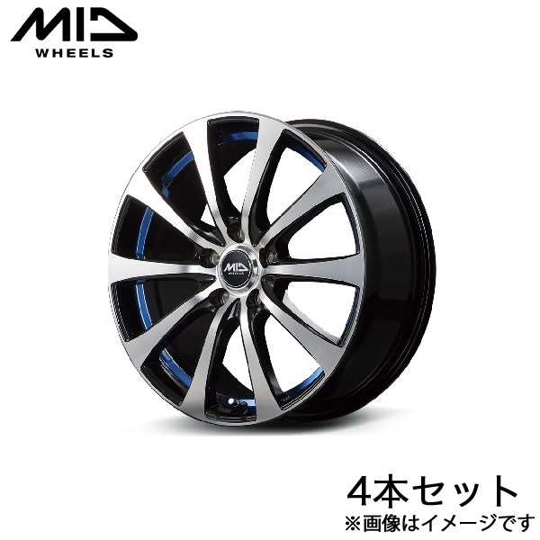 マルカサービス MID RX-01 スイフト ZC72S アルミホイール 4本(15×5.5J