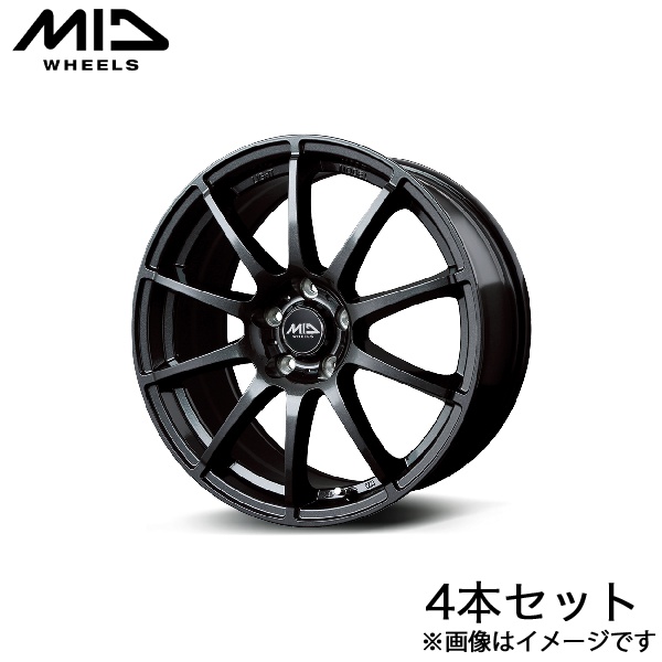 MID シュナイダースタッグ 4本セット ホイール SAI10系 SCHNEIDER StaG アルミホイール 4枚 1台分