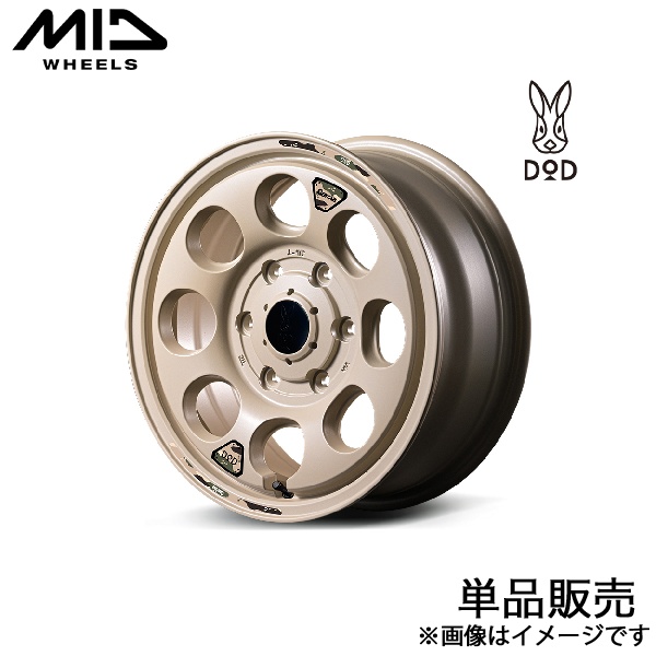 MID DOD ウシャリン ボンゴブローニイバン 200系 アルミホイール 1本(15×6J 6-139.7 +33 セミグロスサンドベージュ)マルカサービス