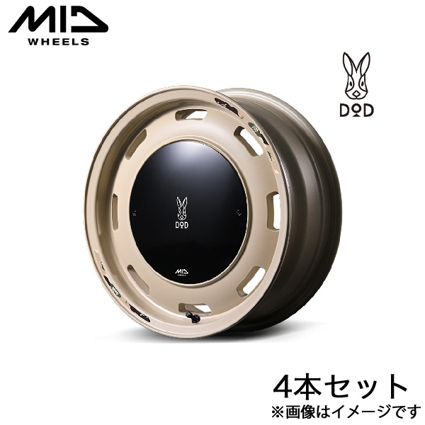 MID DOD ウシャリントバリ ワゴンRスマイル MX81S/MX91S アルミホイール 4本(14×4.5J 4-100 +45 セミグロスサンドベージュ)マルカサービス