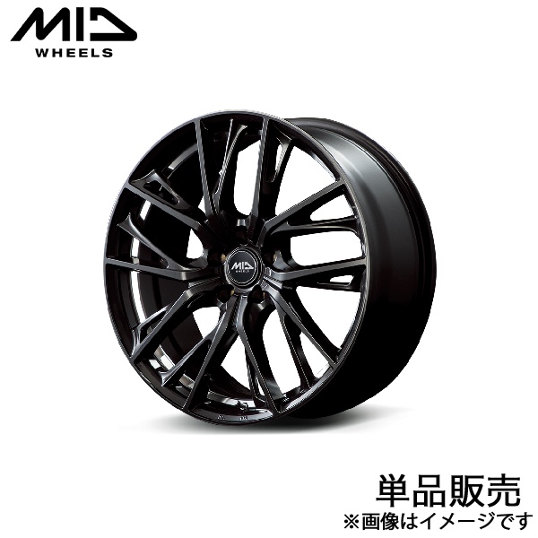 MID グレイブ C-HR ZYX10/NGX50 アルミホイール 1本(18×7J 5-114.3 +48 ダイヤモンドブラック/リムエッジ\u0026アンダーカットDC)マルカ GLAIVE