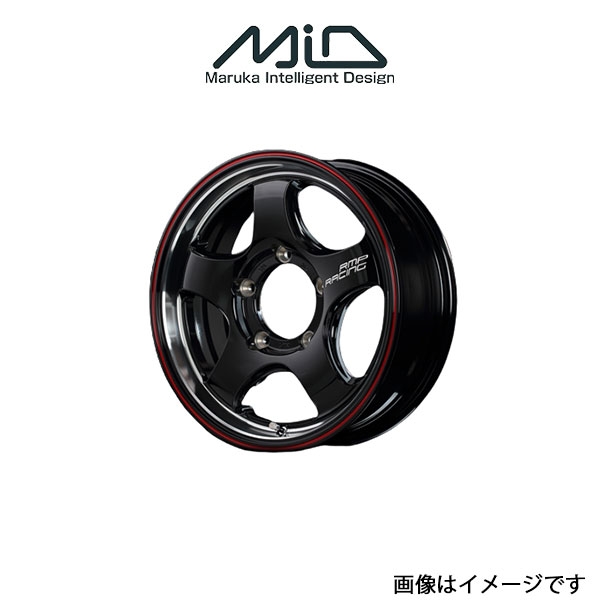 MID RMPレーシング R05HC アルミホイール 1本 ジムニー 64系(16×5.5J 5 139.7 INSET20 ブラック/リムレッドライン)RMP RACING :1MID qq e f2 i 3098t:T FOUR 自動車のパーツ用品専門店