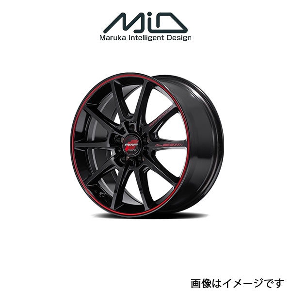 MID RMPレーシング R25PLUS アルミホイール 1本 ジムニー 64系(16×5.5J 5 139.7 INSET20 ブラック/リムレッドライン)RMP RACING R25PLUS :1MID qq e f2 i 3262t:T FOUR 自動車のパーツ用品専門店