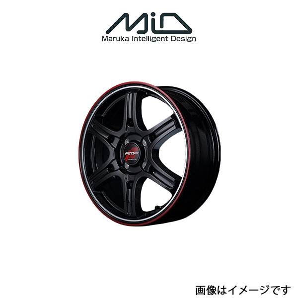 MID RMPレーシング R60 アルミホイール 4本 コペン L880K(15×5J 4 100 INSET45 クリスタルブラック/レッド クリア)RMP RACING :4MID qq e f2 i 17192t:T FOUR 自動車のパーツ用品専門店