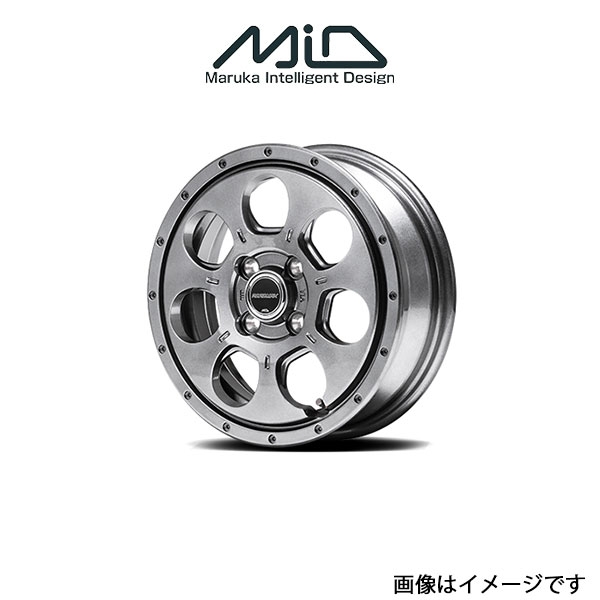 MID ロードマックス マッドエージェント アルミホイール 1本(15×4.5J 4-100 INSET45)ピクシススペース 570系 ROADMAX MUDAGENT