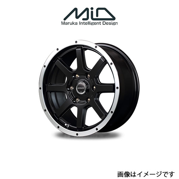 MID ロードマックス WF8 アルミホイール 1本 ハイラックスサーフ 210系(17×7.5J 6 139.7 INSET25 セミグロスブラック)ROADMAX :1MID qq e f2 i 27700t:T FOUR 自動車のパーツ用品専門店